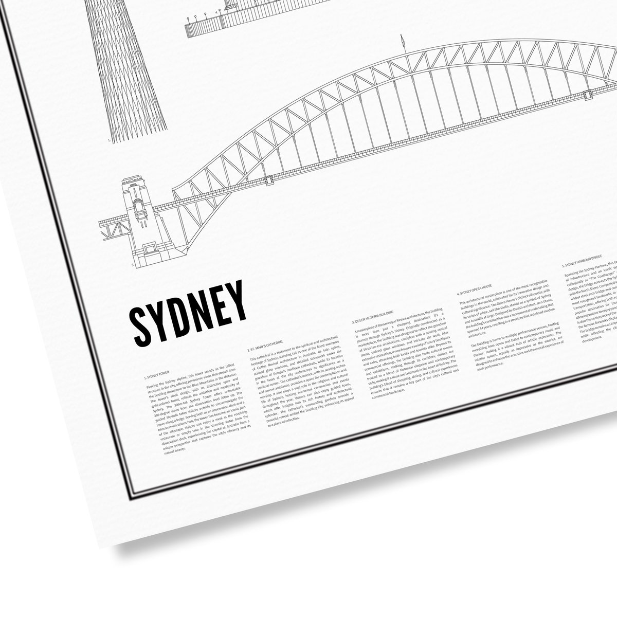 Poster von Iconics of Sydney | WIJCK.
